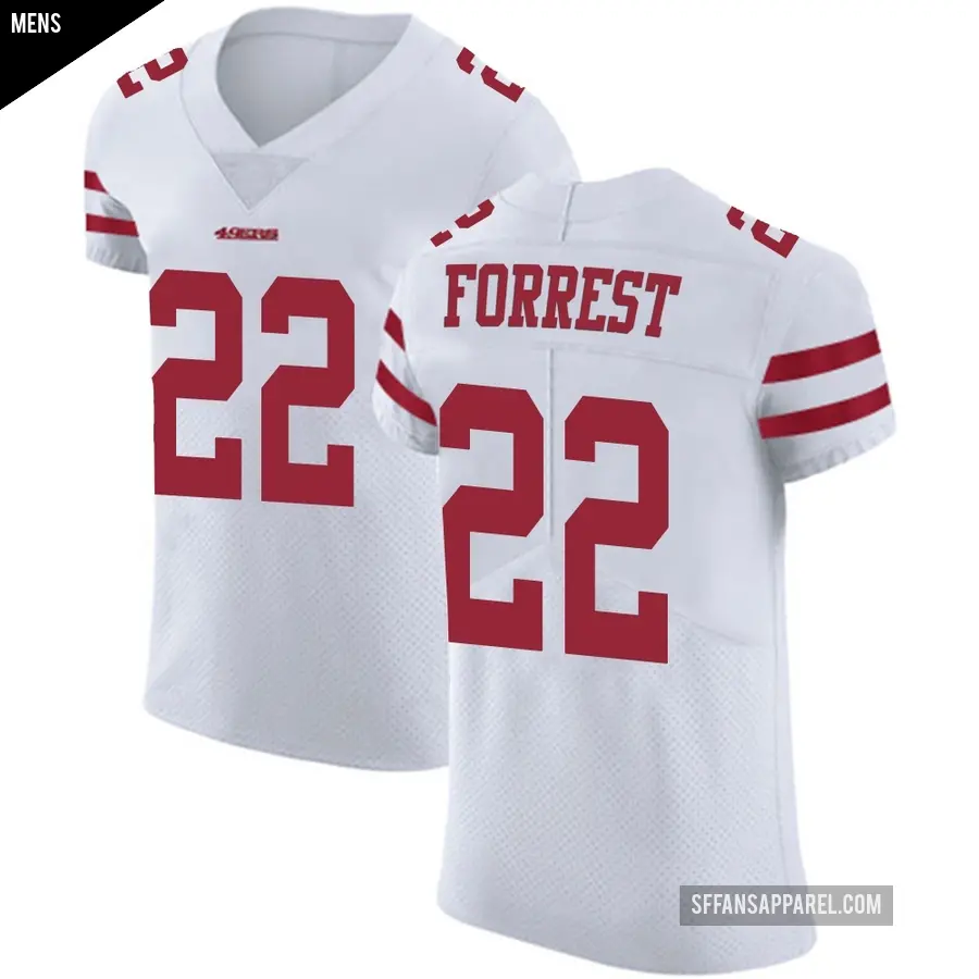 Men's San Francisco 49ers ＃22 Darrick Forrest White Elite Vapor Untouchable Jersey