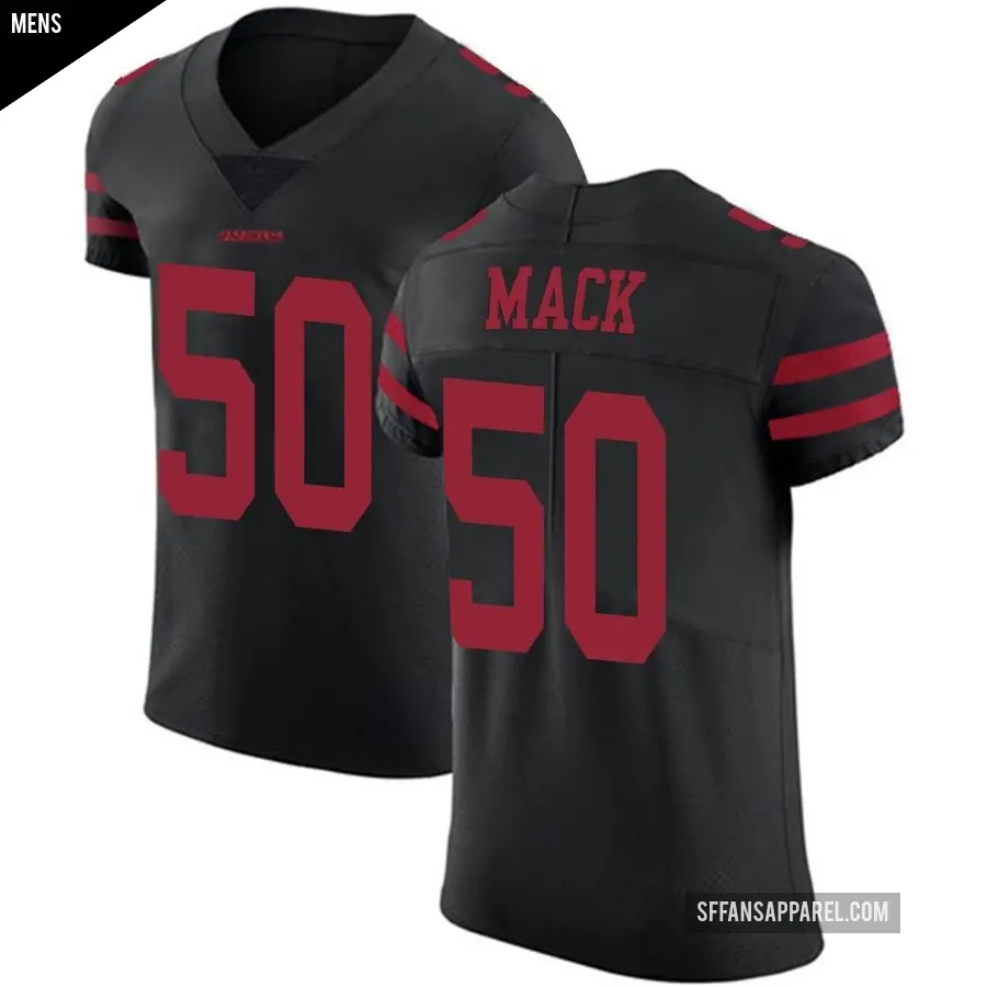 Men's San Francisco 49ers ＃50 Alex Mack Black Elite Alternate Vapor Untouchable Jersey