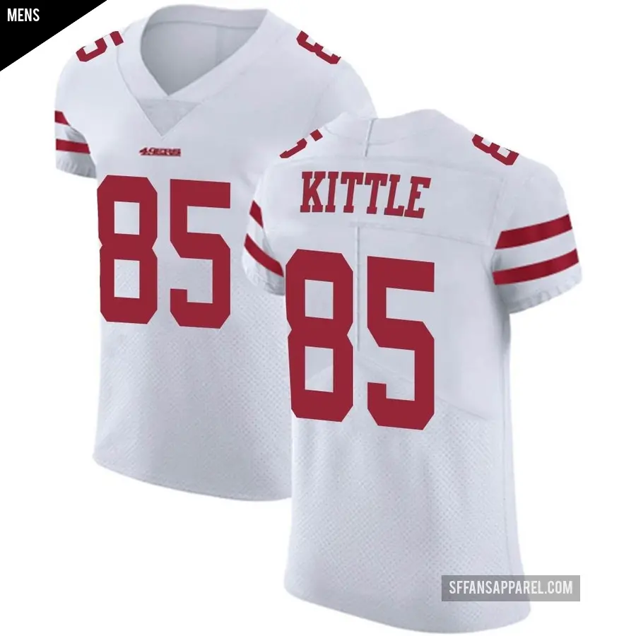 Men's San Francisco 49ers ＃85 George Kittle White Elite Vapor Untouchable Jersey