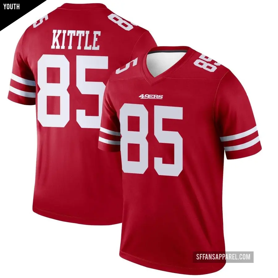Youth San Francisco 49ers ＃85 George Kittle Scarlet Legend Jersey