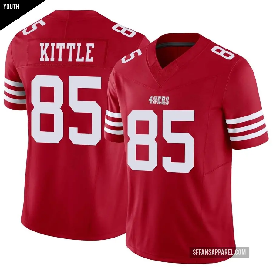 Youth San Francisco 49ers ＃85 George Kittle Scarlet Limited Vapor F.U.S.E. Jersey