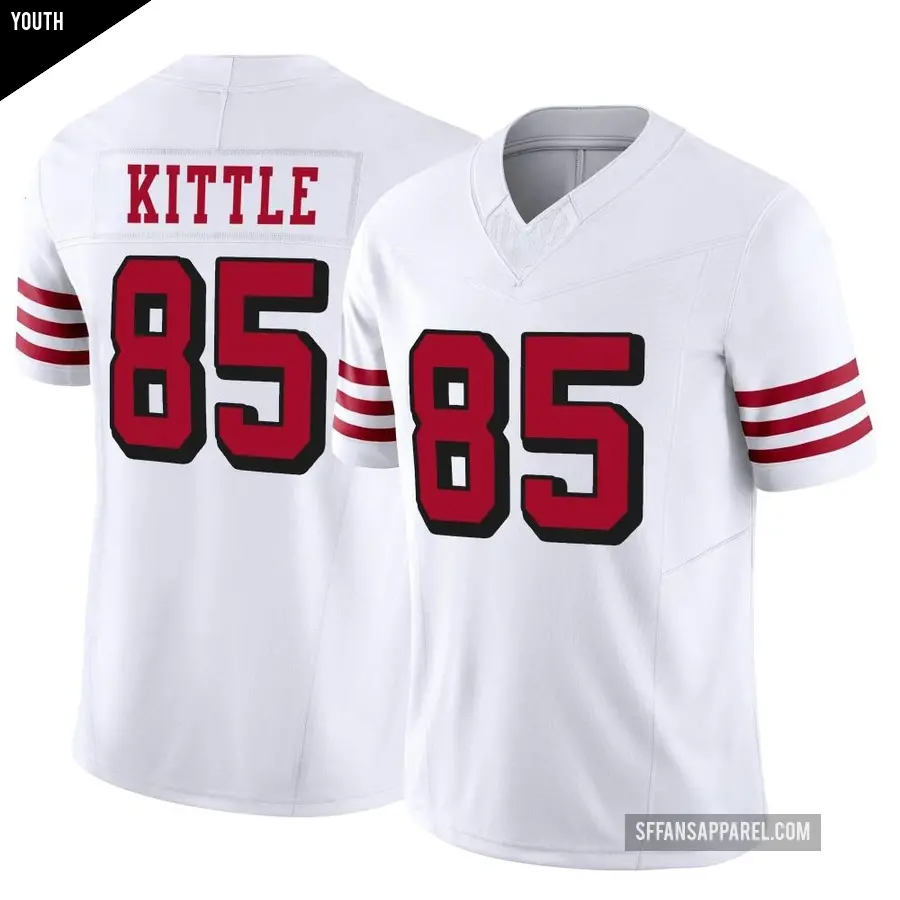 Youth San Francisco 49ers ＃85 George Kittle White Limited Alternate Vapor F.U.S.E. Jersey
